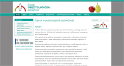 Desktop Screenshot of obesitas.cz